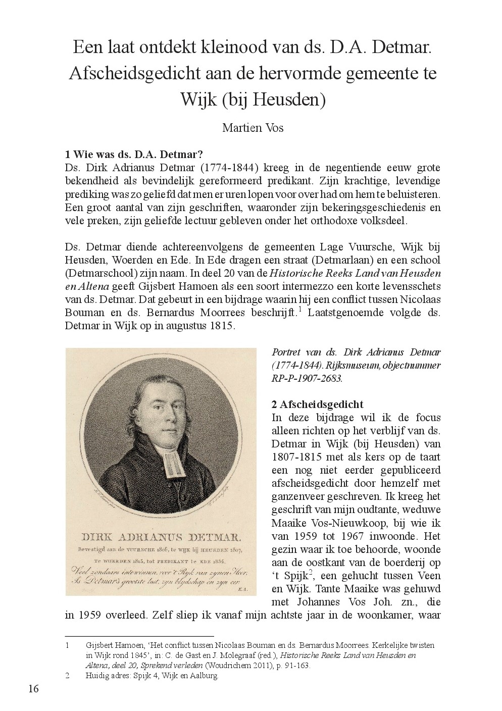 Preview van pagina 16 uit Historische Reeks Land van Heusden en Altena Deel31
